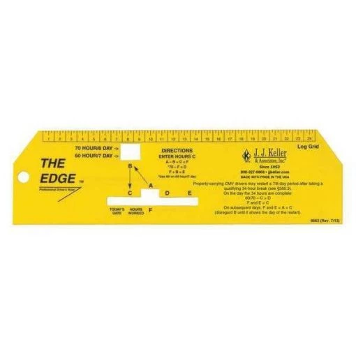 Log Book Ruler, 2" x 7-1/4" L