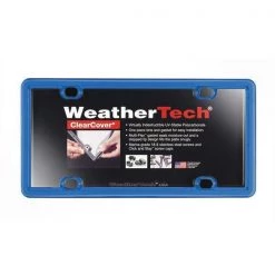 Weathertech ClearCover License Plate Frame, Blue