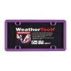 Weathertech ClearFrame License Plate Frame, Purple