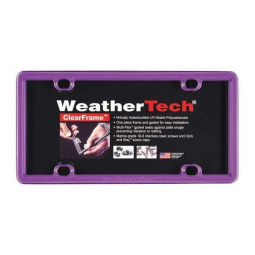 ClearFrame License Plate Frame, Purple