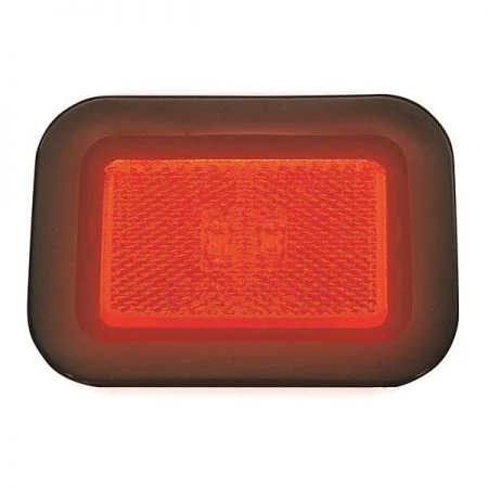 Buyers Products Marker, Red, Rectangular, 3.125"
