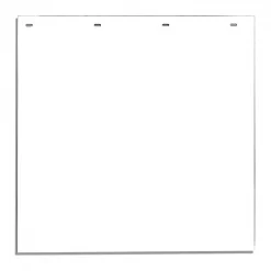 Buyers Products Mudflap, White, Polymer, 24" x 24", PK2