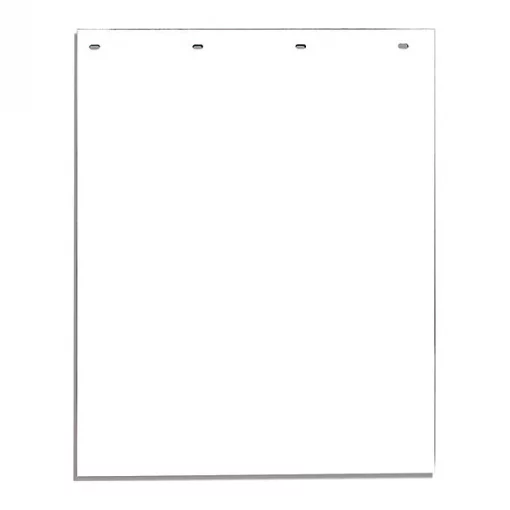 Mudflap, White, Polymer, 24" x 30", PK2