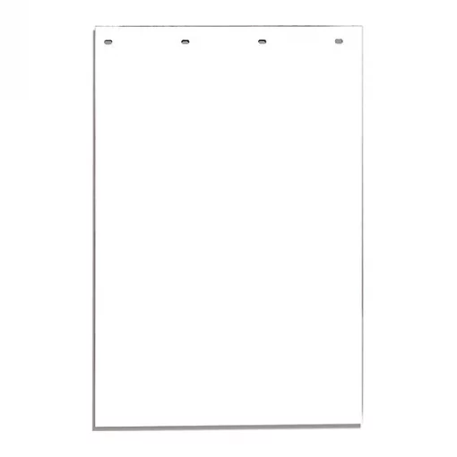 Mudflap, White, Polymer, 24" x 36", PK2