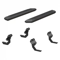 Aries 5-1/2" W Black Powder Coated Aluminum Side Bars