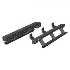 Black Powder Coated Aluminum Powered Running Boards