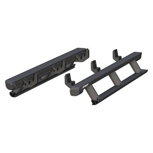Black Powder Coated Aluminum Powered Running Boards