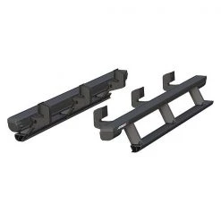 Aries Black Powder Coated Aluminum Powered Running Boards