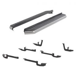 Aries 5" W Polished Stainless Steel Aluminum Running Boards