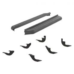 Aries 5" W Black Powder Coated Aluminum Running Boards