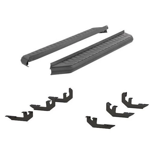 5" W Black Powder Coated Aluminum Running Boards