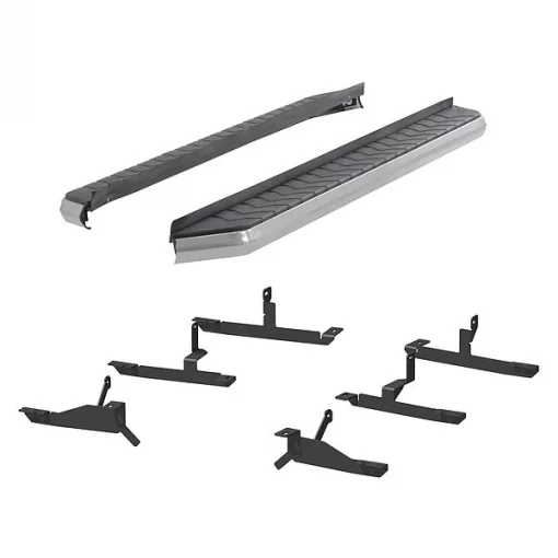 5" W Polished Stainless Steel Aluminum Running Boards