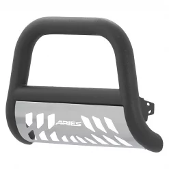 Aries 4" Black Powder Coated Aluminum Bull Bar