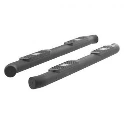 Aries 4" W Black Powder Coated Aluminum Side Bars