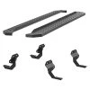 Aries 6-1/2" W Black Powder Coated Steel Running Boards