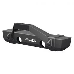 Aries Black Powder Coated Steel Front Bumper With Winch Housing