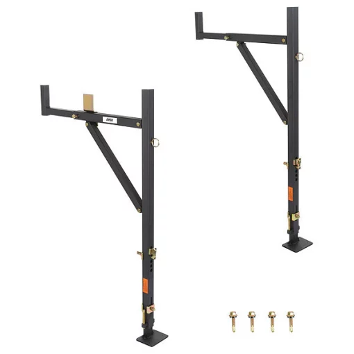 Truck Ladder Rack, 49-1/2" to 52" L, Steel