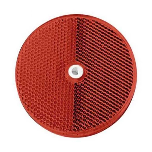 Zoro Select Color Reflector, Oval, Red, 12u0022 L 1 Color Reflector, Oval, Red, 12u0022 L
