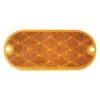Zoro Select Color Reflector, Oval, Amber, 4-3/8u0022 L