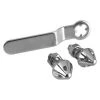 Bell Anti-Theft Fasteners, Chrome, PK2
