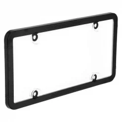 Bell License Plate Cover, Clear/Black, Polymer