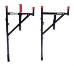Weather Guard Truck Ladder Rack, Steel, 23 x3x57, Blk/Red