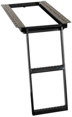 Buyers Products Black Powder Coated Steel Retractable Truck Step
