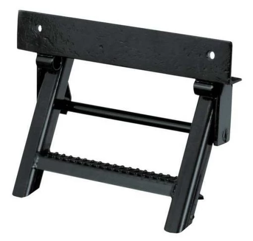 Black Powder Coated Steel Retractable Truck Steps