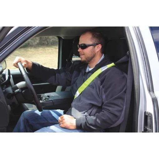 Seat Belt Cover, Hi-Vis, Yellow